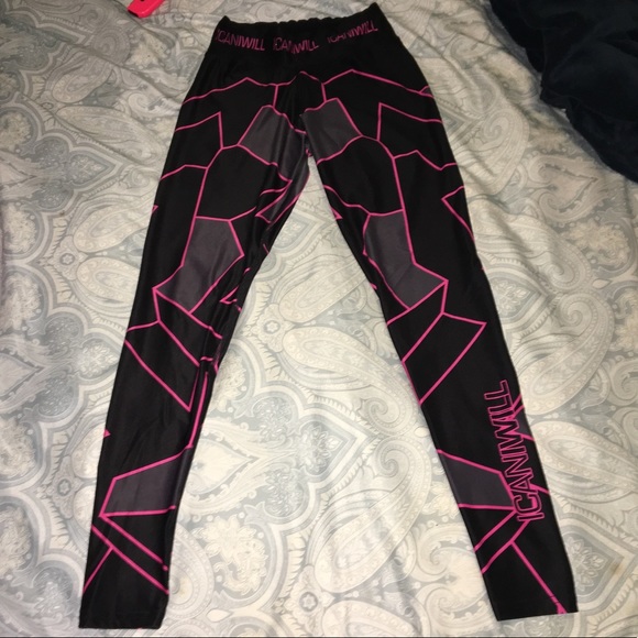 ICaniWill Leggings high quality cool design Sz S - Picture 2 of 4